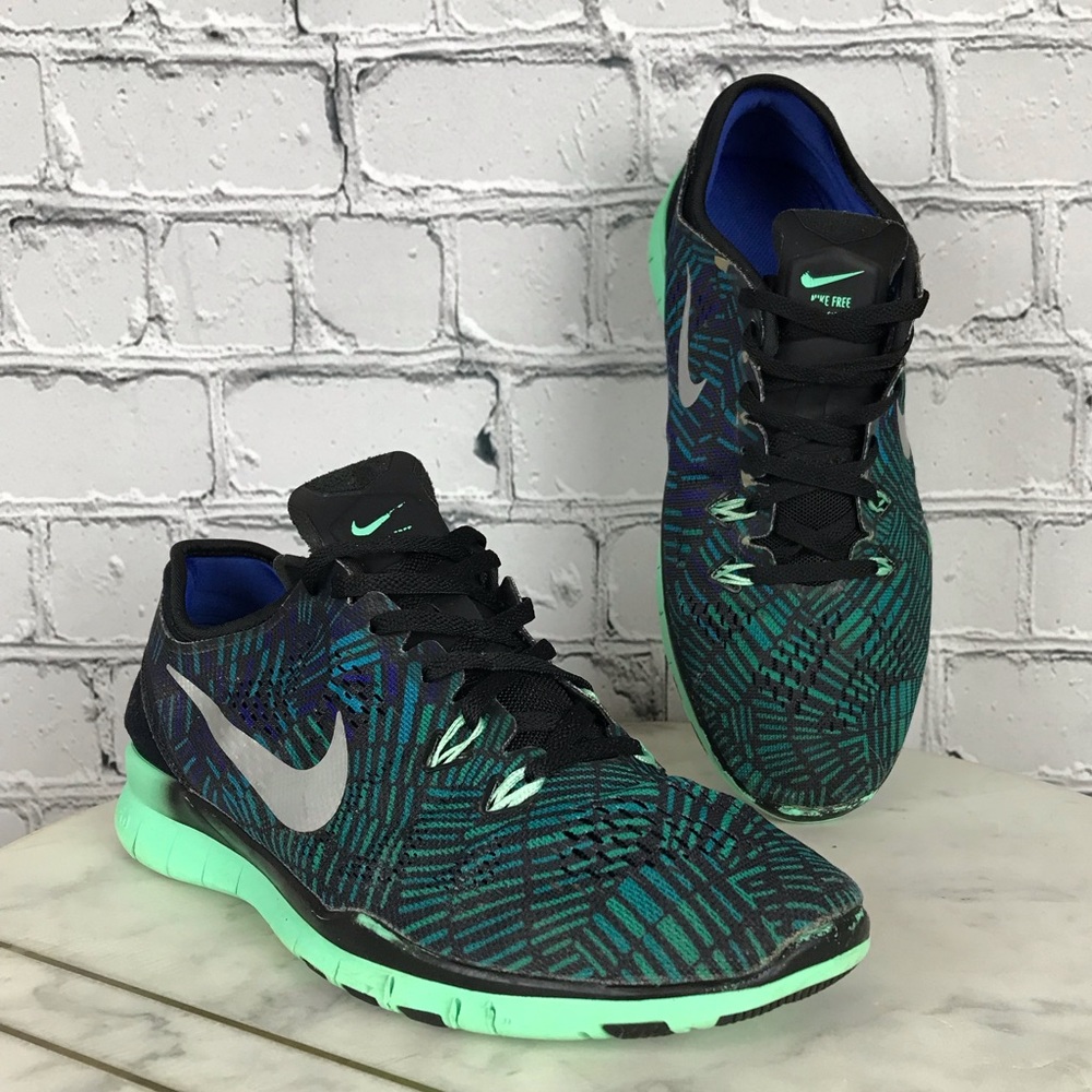 Nike Free 5.0 Tr Fit 5 Women’s Athletic Green Glow Running Shoes 8.5 704695-016